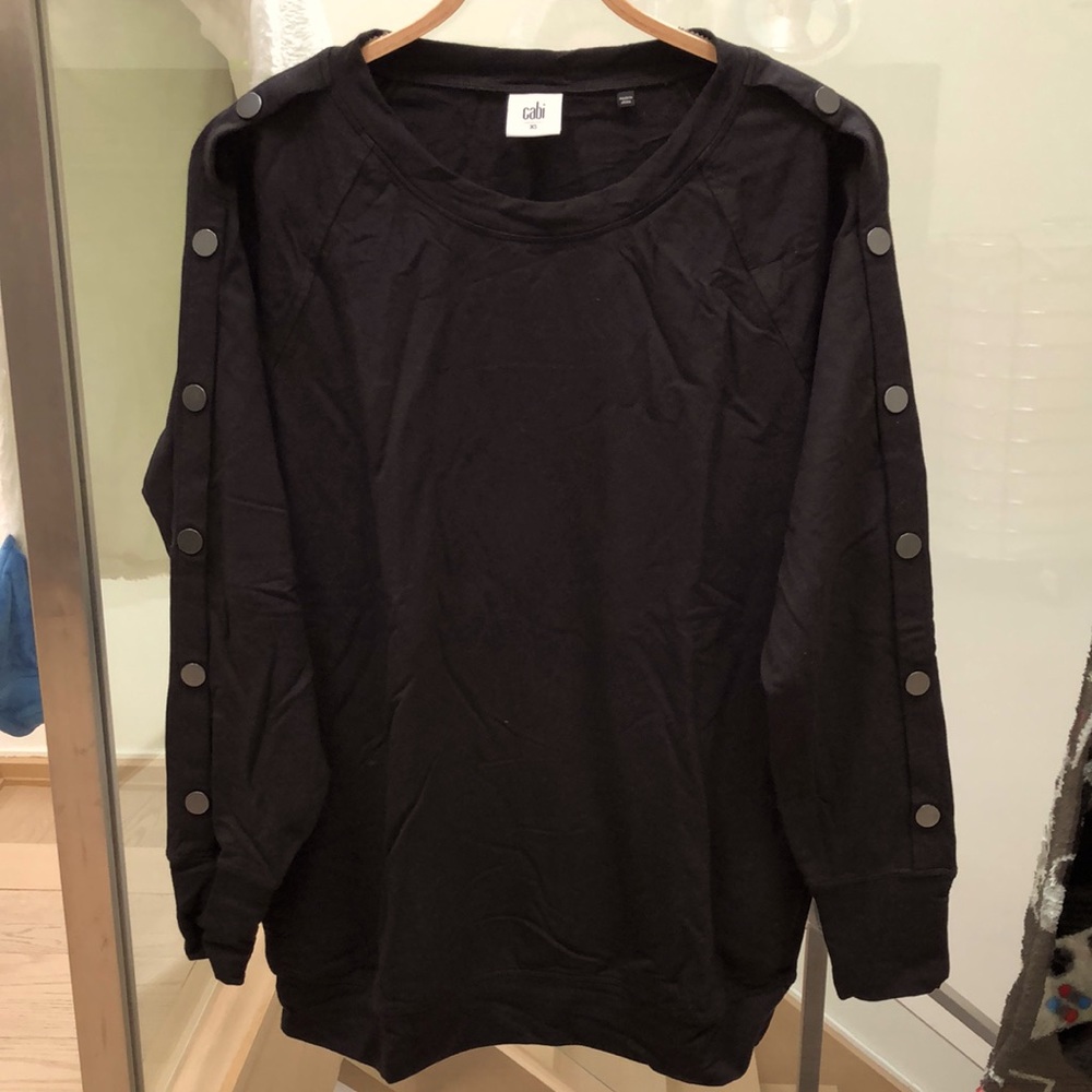 Long sleeve French terry crew neck